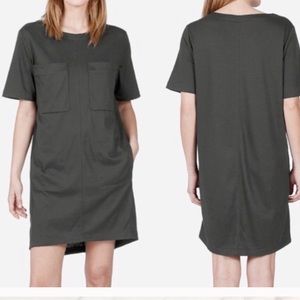EVERLANE POCKET COTTON SHIRT DRESS